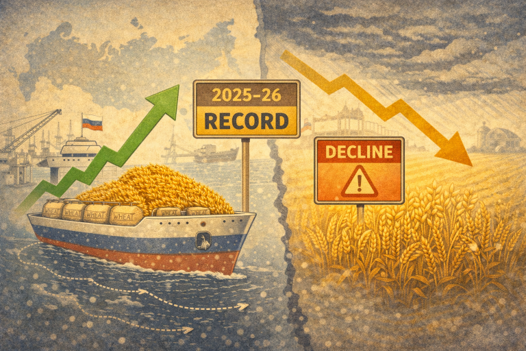 Russian wheat exports set for record year; SovEcon lifts 2025-26 outlook