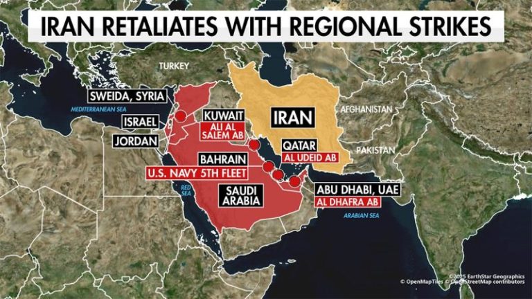 Gulf states condemn Iranian retaliatory strikes on their territories following US-Israeli operation